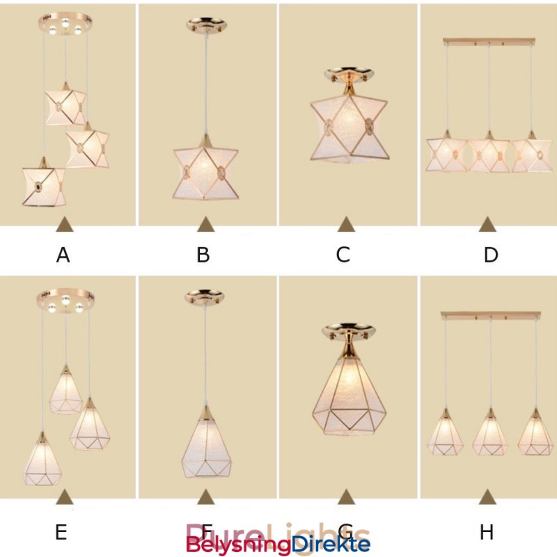 Lavpris Moderne 1-Lys 3-Lys Pendellampe