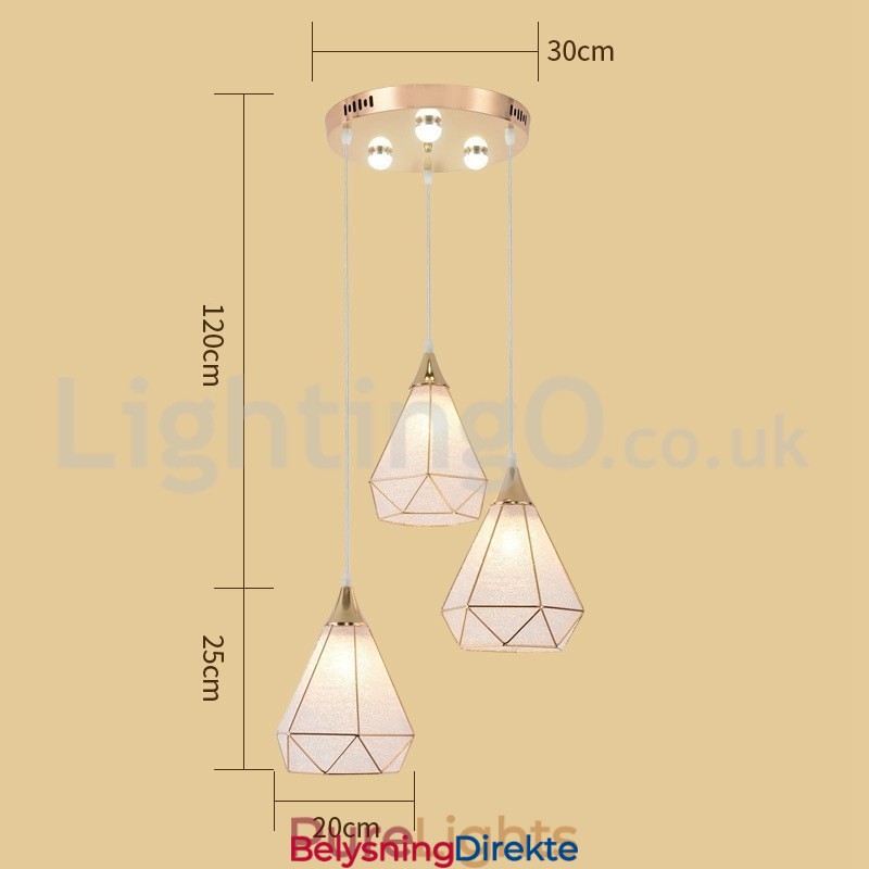 Lavpris Moderne 1-Lys 3-Lys Pendellampe