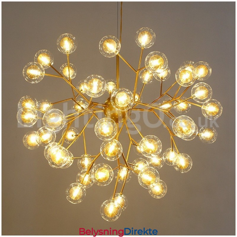 Nordisk Postmoderne Molekylær Boblelysekrone I Glass