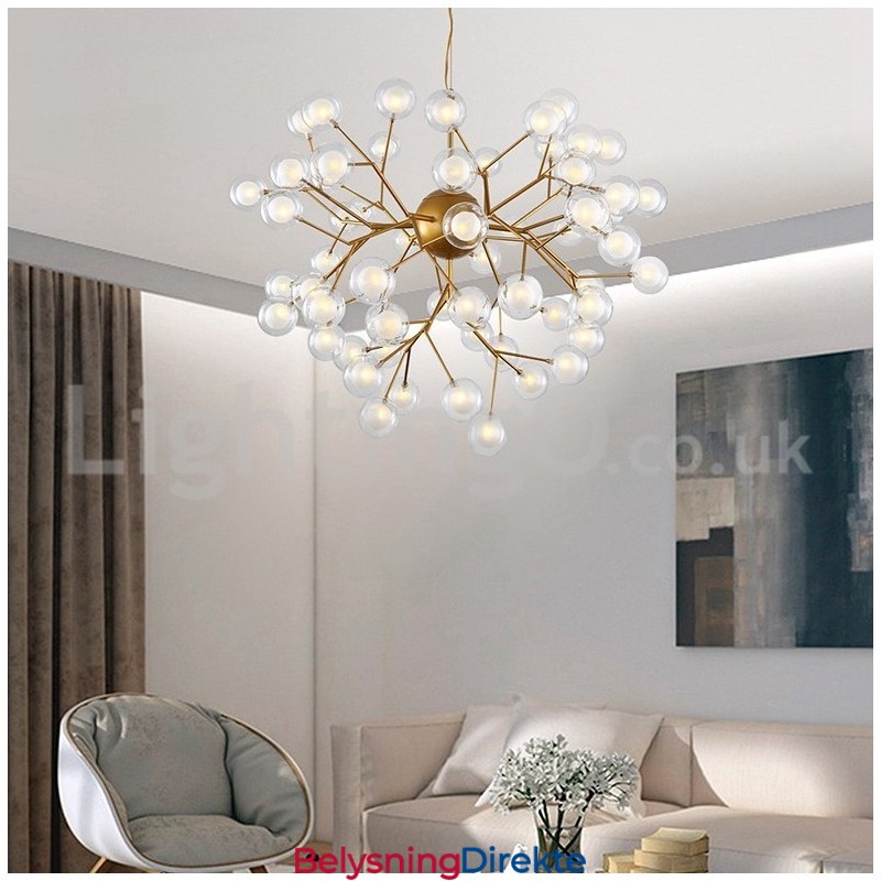 Nordisk Postmoderne Molekylær Boblelysekrone I Glass