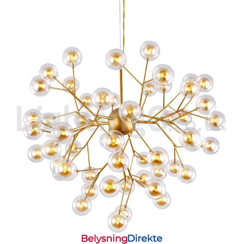 Nordisk Postmoderne Molekylær Boblelysekrone I Glass