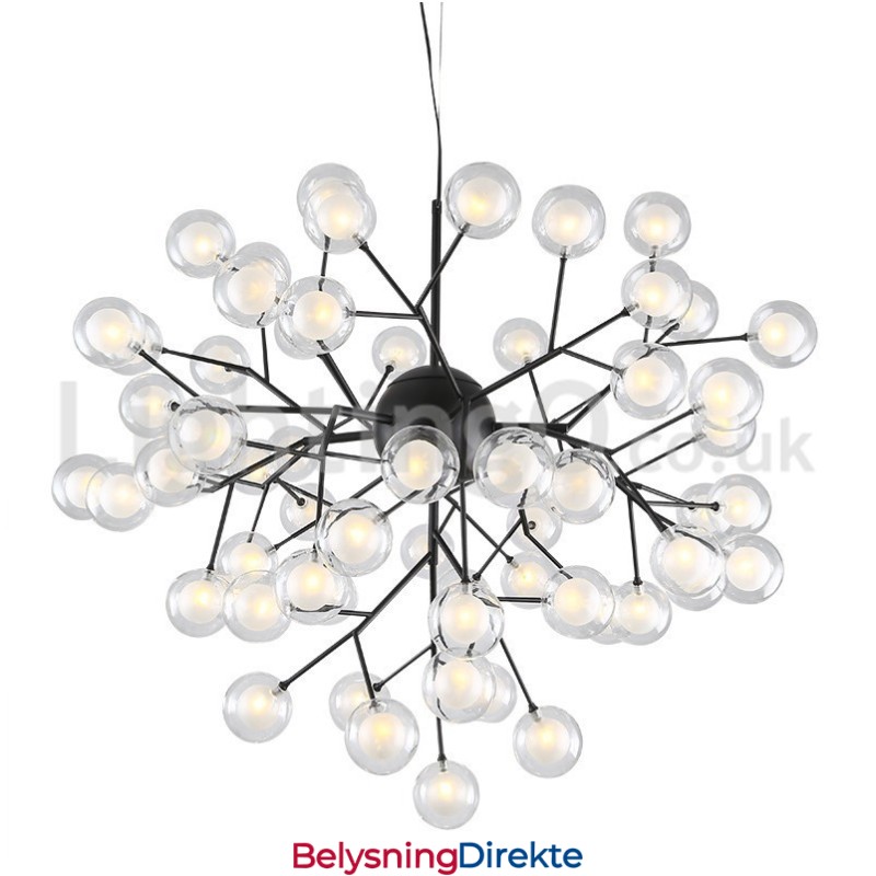 Nordisk Postmoderne Molekylær Boblelysekrone I Glass