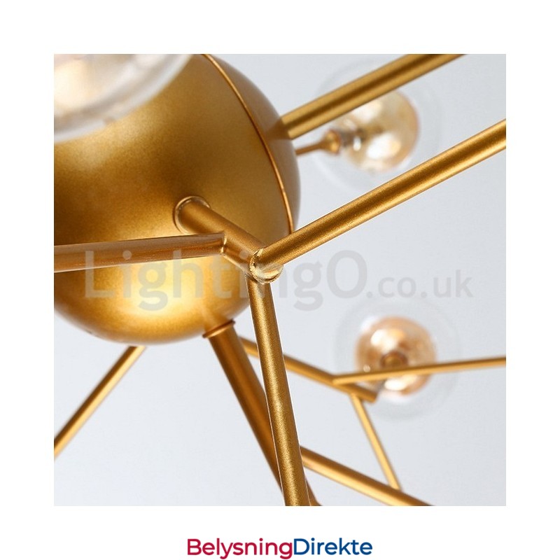 Nordisk Postmoderne Molekylær Boblelysekrone I Glass