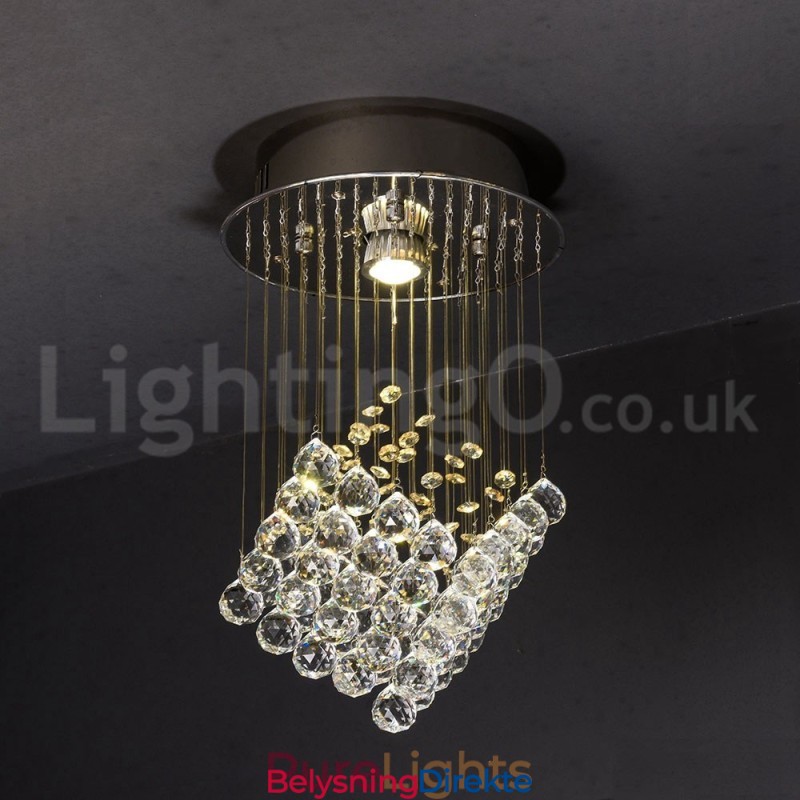 1 Lys Moderne K9 Krystall Takpendellampe Innendørs Lysekrone Belysning Lamper Armaturer