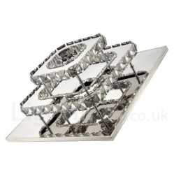 Dimbare Moderne Firkantede Krystalltaklamper Med Fjernkontroll