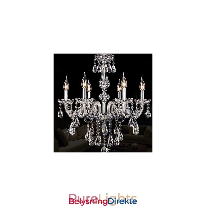 Luksuriøs Lysekrone Med 6 Lys