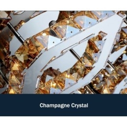 Dimbare Moderne Firkantede Krystalltaklamper Med Fjernkontroll