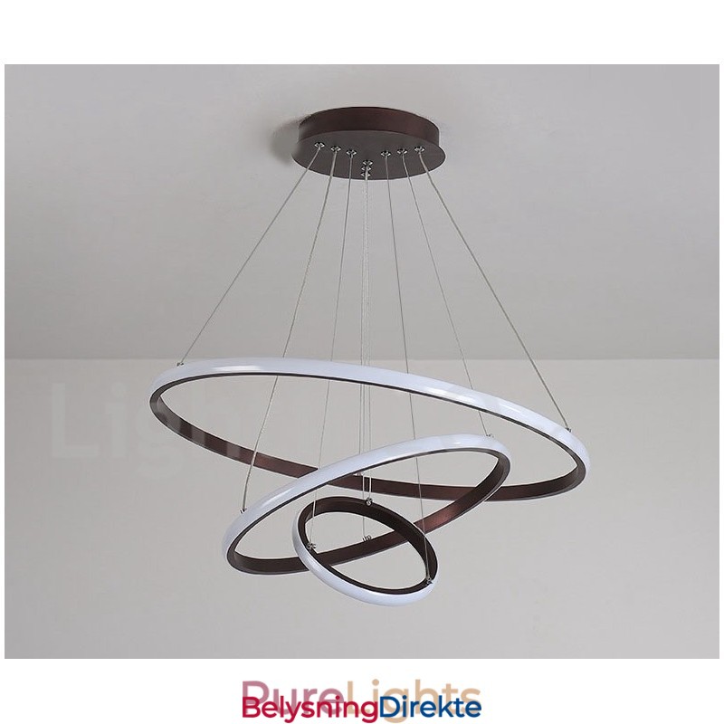 Dimmbar Pendellampe Outside The Circles Light Med Fjernkontroll, Moderne Designringer