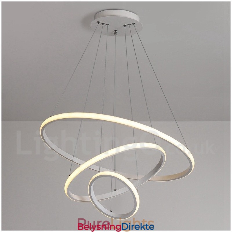 Dimmbar Pendellampe Outside The Circles Light Med Fjernkontroll, Moderne Designringer