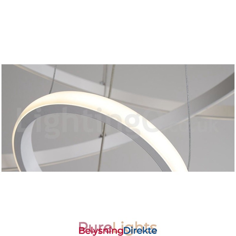 Dimmbar Pendellampe Outside The Circles Light Med Fjernkontroll, Moderne Designringer