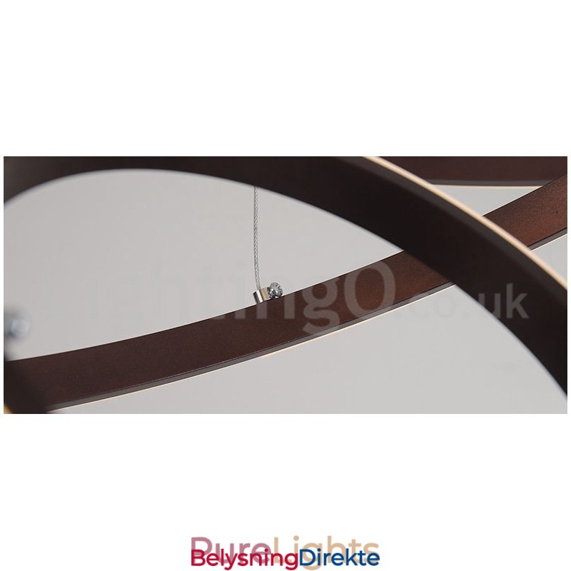 Dimmbar Pendellampe Outside The Circles Light Med Fjernkontroll, Moderne Designringer