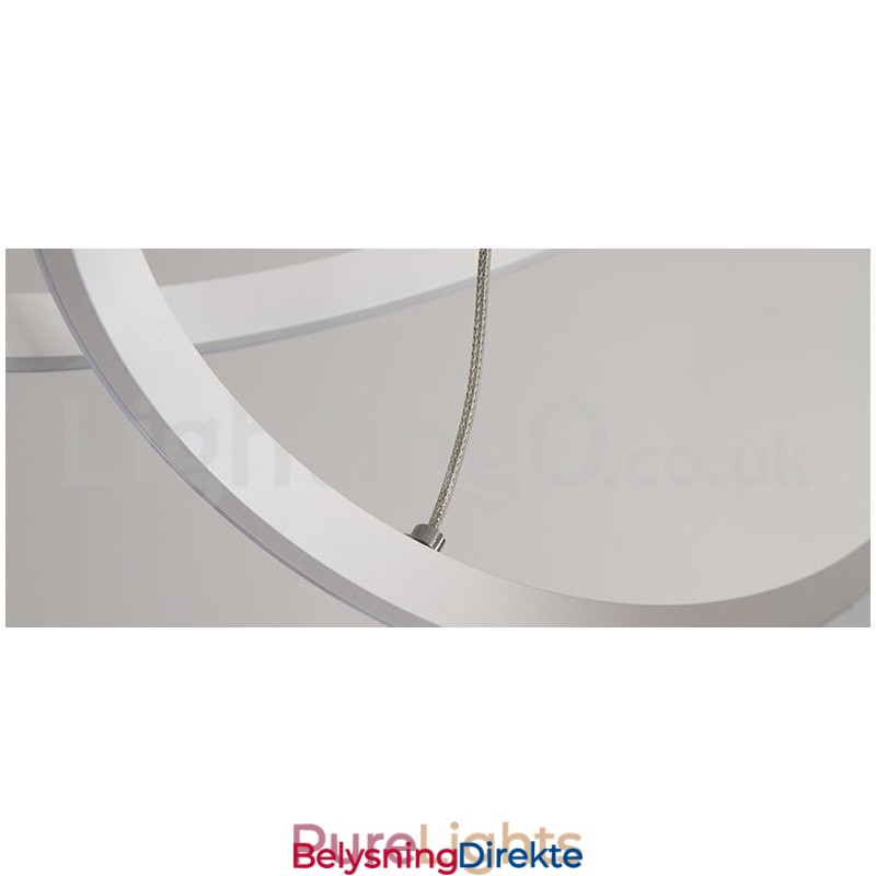 Dimmbar Pendellampe Outside The Circles Light Med Fjernkontroll, Moderne Designringer