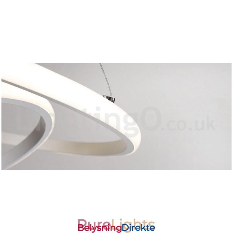 Dimmbar Pendellampe Outside The Circles Light Med Fjernkontroll, Moderne Designringer