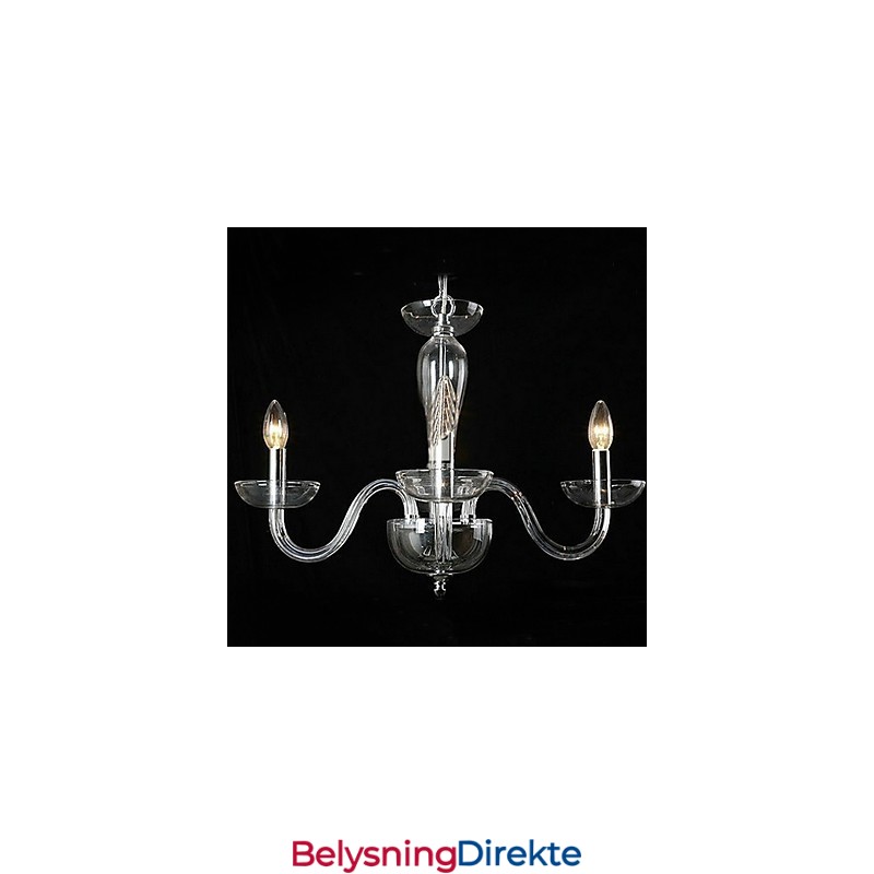 Krystallanhengslampe Med 4 Lys I Stearinlyspære