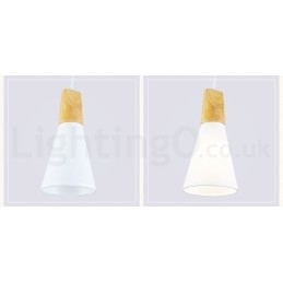 Moderne Tre Pendellampe Med 1 Lyskilde Og 3 Lyskilder Og Stoffskjerm