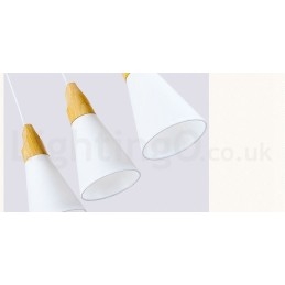 Moderne Tre Pendellampe Med 1 Lyskilde Og 3 Lyskilder Og Stoffskjerm