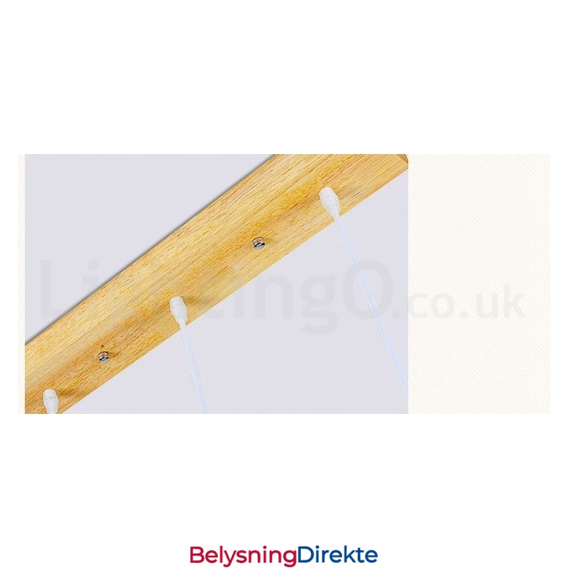 Moderne Tre Pendellampe Med 1 Lyskilde Og 3 Lyskilder Og Stoffskjerm