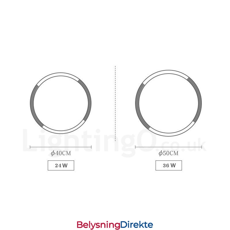 Ultratynn Flerfarget Rund Taklampe I Tre, Heltre Taklampe Med Akrylskjerm I Nordisk Stil