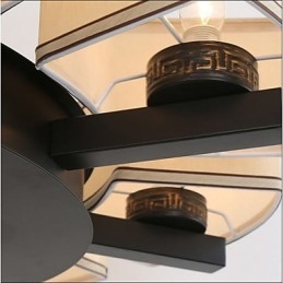 Kinesisk Stil Lysekrone Jern Kobber Imitasjonsluftlamper