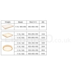 Ultratynn Rund Firkantet Rektangulær Taklampe I Tre, Heltre Taklampe Med Akrylskjerm, Nordisk Stil