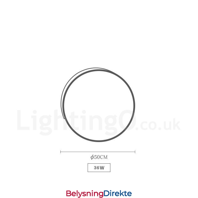 Dimmbar Flerfarget Rund Tretaklampe Med Akrylskjerm Taklampe I Nordisk Stil