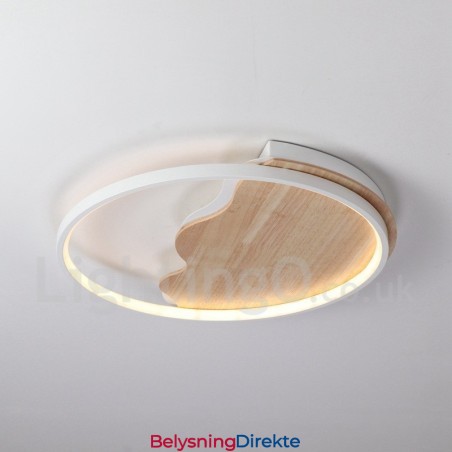 Dimmbar Hvit Sky Rund Tre Taklampe Ultratynn Taklampe Kan Også Brukes Som Vegglampe