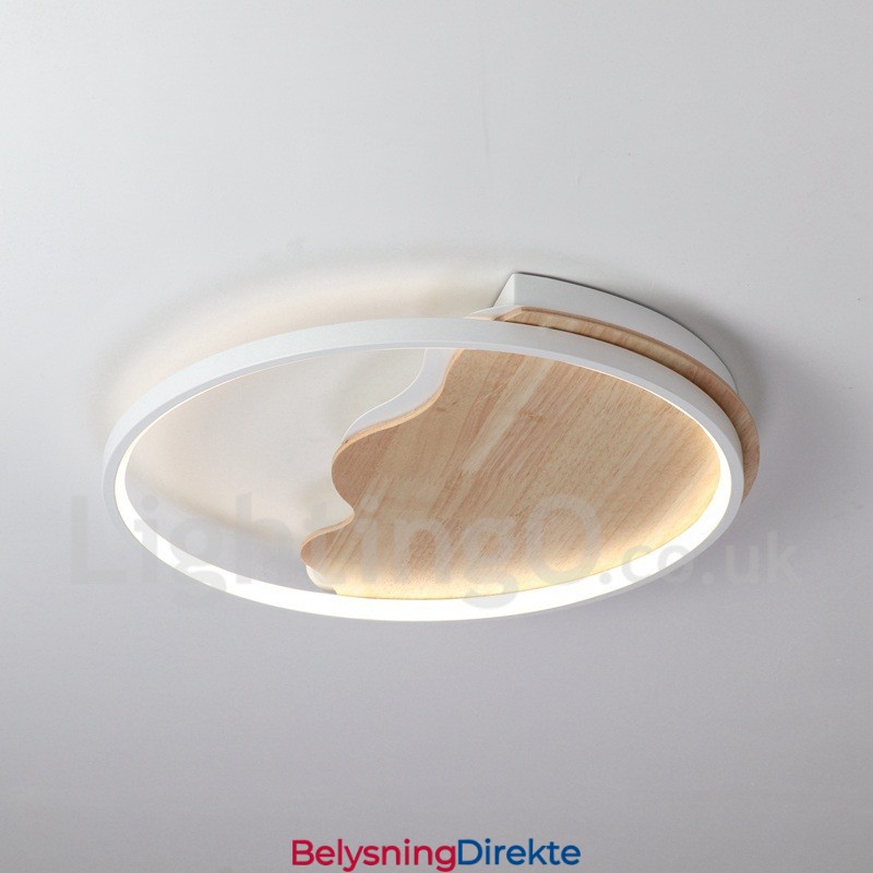 Dimmbar Hvit Sky Rund Tre Taklampe Ultratynn Taklampe Kan Også Brukes Som Vegglampe