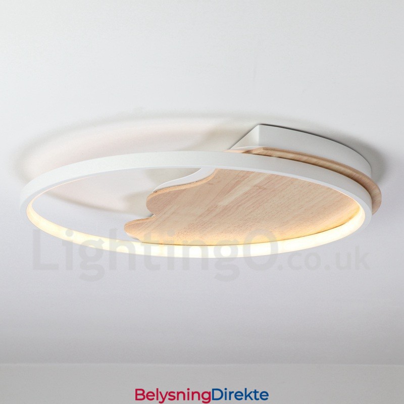 Dimmbar Hvit Sky Rund Tre Taklampe Ultratynn Taklampe Kan Også Brukes Som Vegglampe