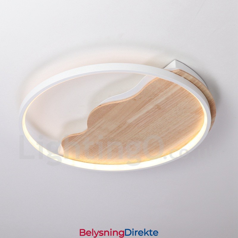 Dimmbar Hvit Sky Rund Tre Taklampe Ultratynn Taklampe Kan Også Brukes Som Vegglampe