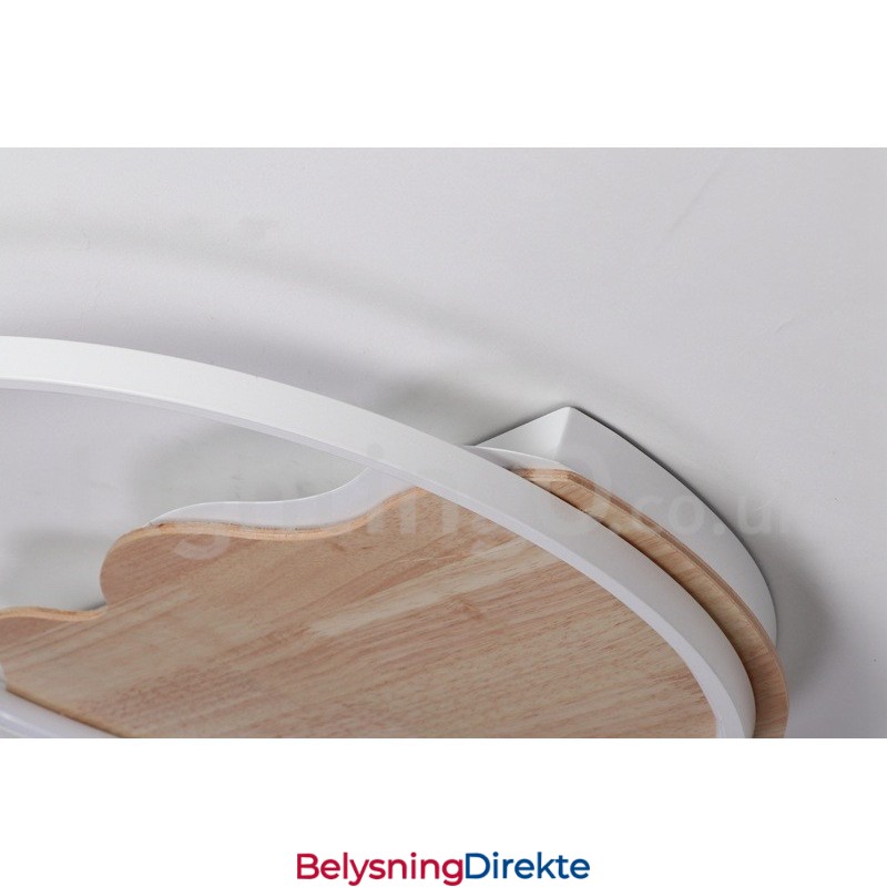 Dimmbar Hvit Sky Rund Tre Taklampe Ultratynn Taklampe Kan Også Brukes Som Vegglampe