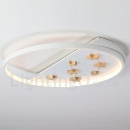 Dimmbar Hvite Stjerner Rund Tre Taklampe Ultratynn Taklampe Kan Også Brukes Som Vegglampe