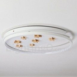 Dimmbar Hvite Stjerner Rund Tre Taklampe Ultratynn Taklampe Kan Også Brukes Som Vegglampe