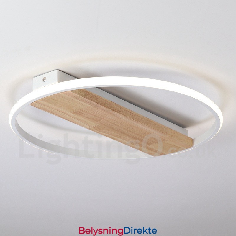 Dimbar Hvit Rund Tretaklampe Ultratynn Taklampe Kan Også Brukes Som Vegglampe