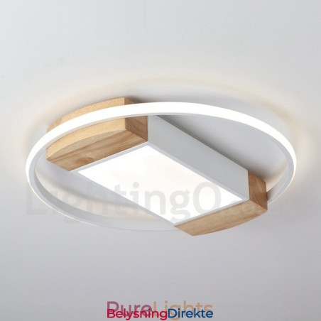 Dimbar Hvit Rund Tretaklampe Ultratynn Taklampe Kan Også Brukes Som Vegglampe