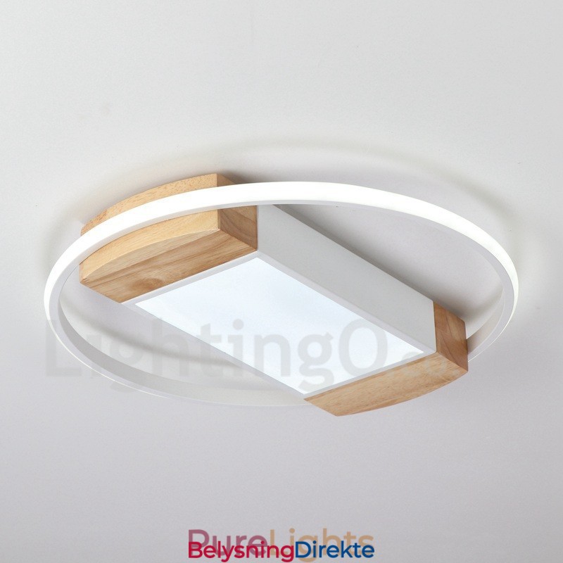 Dimbar Hvit Rund Tretaklampe Ultratynn Taklampe Kan Også Brukes Som Vegglampe