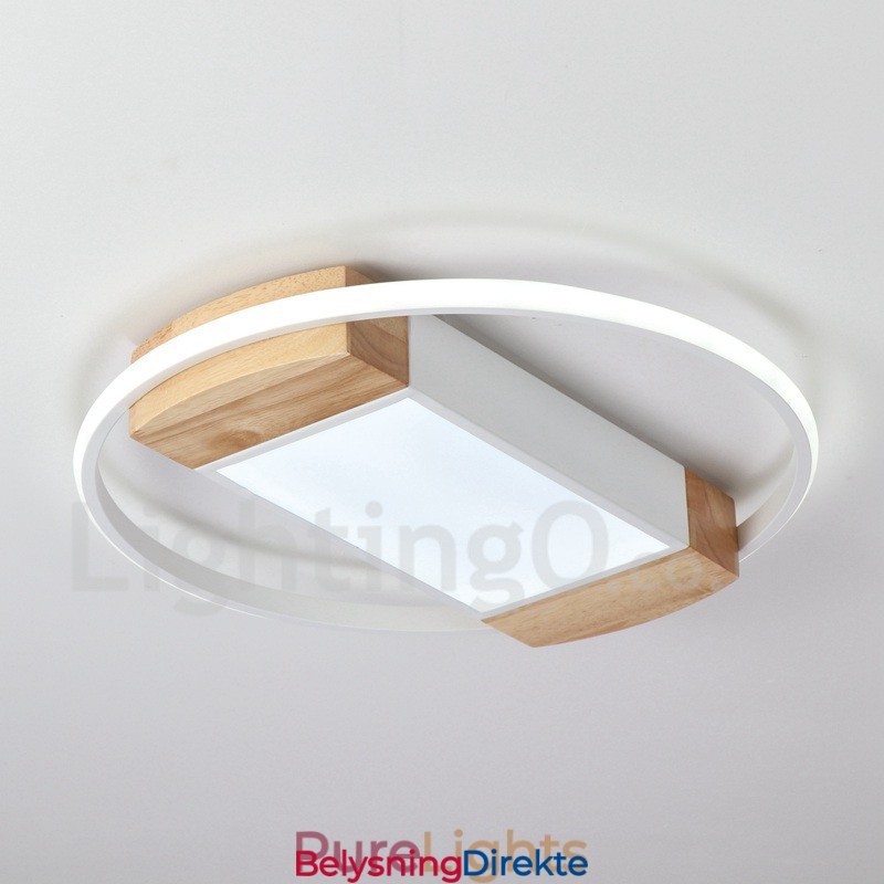 Dimbar Hvit Rund Tretaklampe Ultratynn Taklampe Kan Også Brukes Som Vegglampe