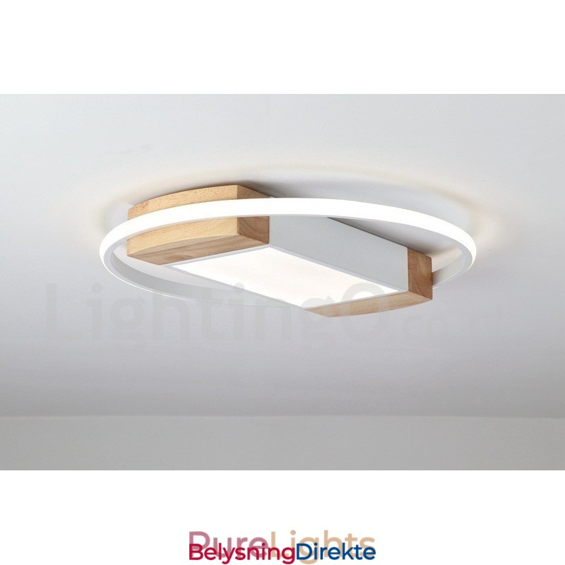 Dimbar Hvit Rund Tretaklampe Ultratynn Taklampe Kan Også Brukes Som Vegglampe