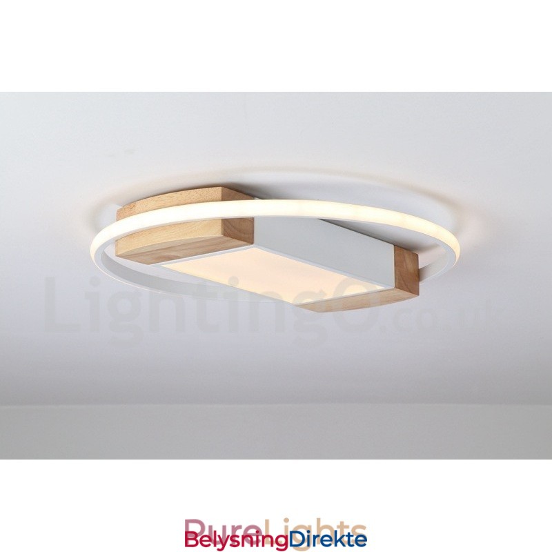 Dimbar Hvit Rund Tretaklampe Ultratynn Taklampe Kan Også Brukes Som Vegglampe