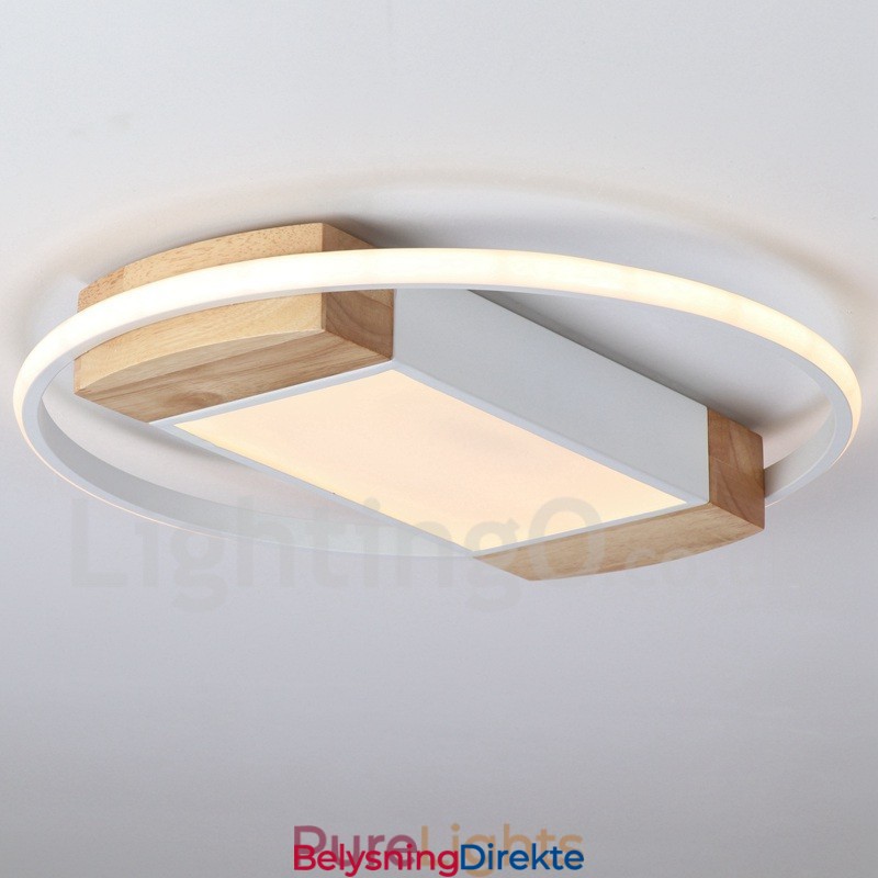 Dimbar Hvit Rund Tretaklampe Ultratynn Taklampe Kan Også Brukes Som Vegglampe