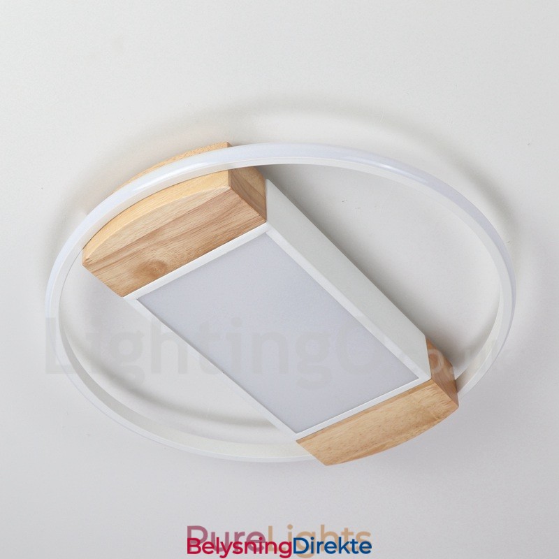 Dimbar Hvit Rund Tretaklampe Ultratynn Taklampe Kan Også Brukes Som Vegglampe