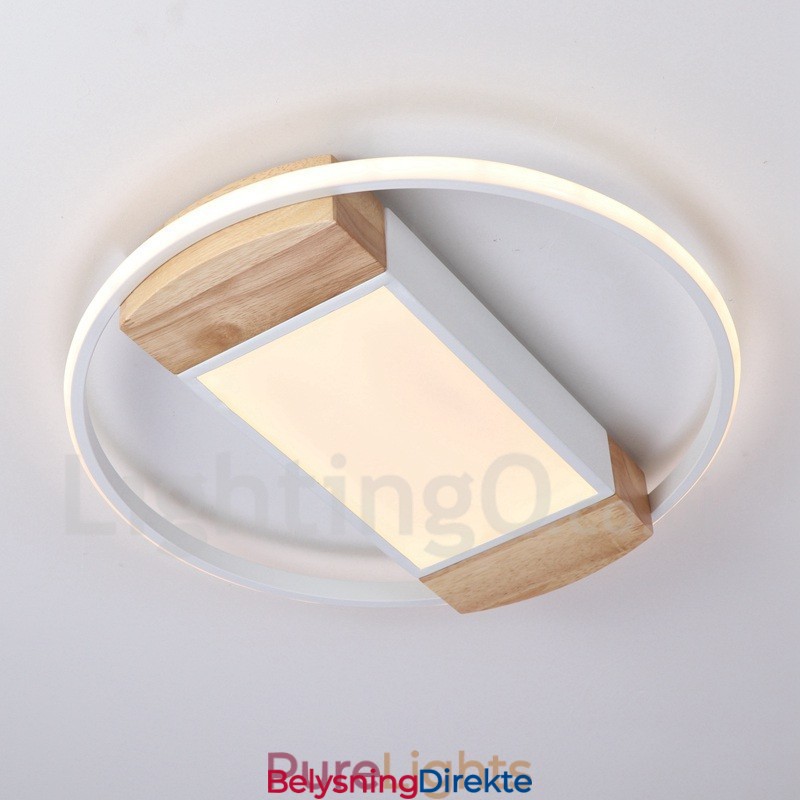 Dimbar Hvit Rund Tretaklampe Ultratynn Taklampe Kan Også Brukes Som Vegglampe