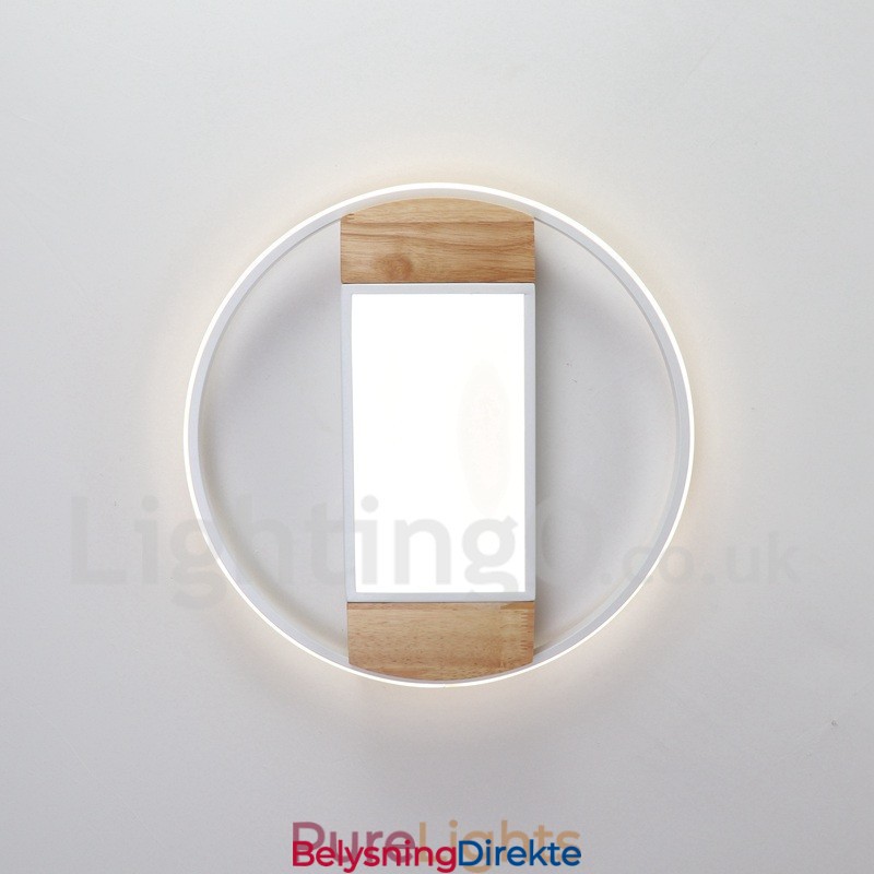 Dimbar Hvit Rund Tretaklampe Ultratynn Taklampe Kan Også Brukes Som Vegglampe