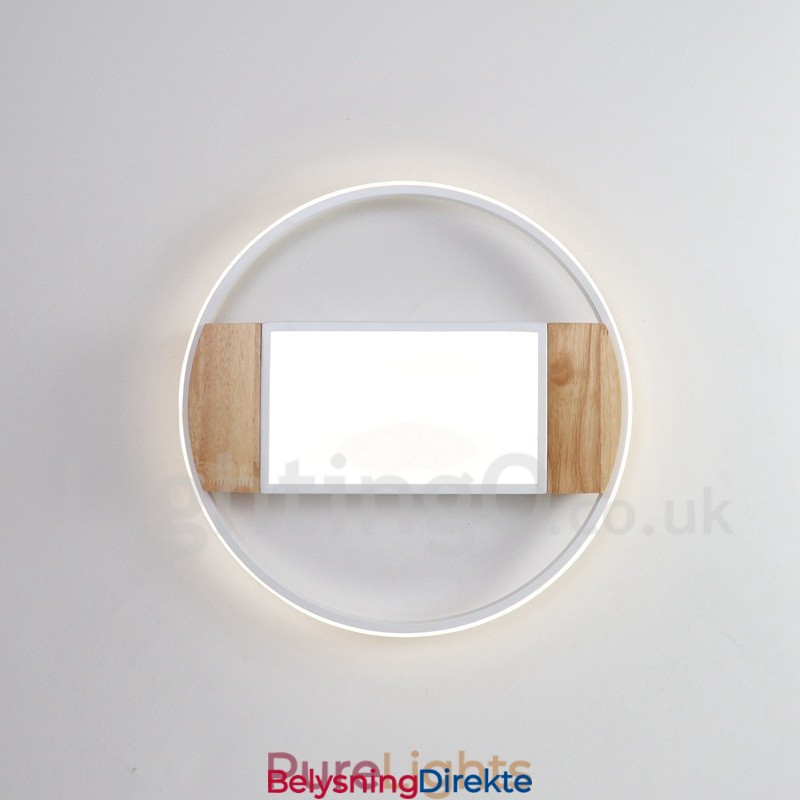 Dimbar Hvit Rund Tretaklampe Ultratynn Taklampe Kan Også Brukes Som Vegglampe