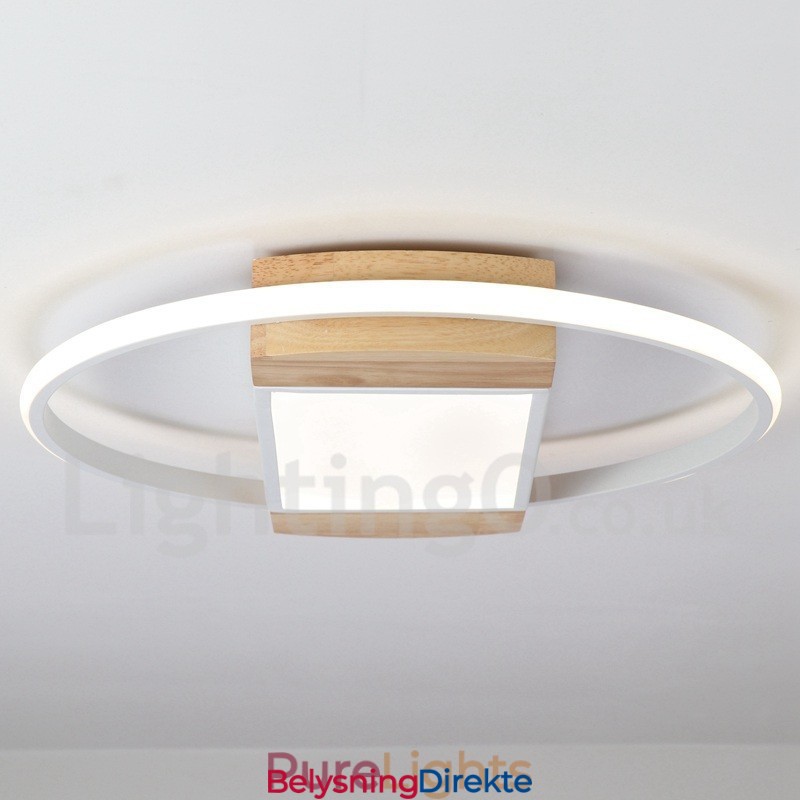 Dimbar Hvit Rund Tretaklampe Ultratynn Taklampe Kan Også Brukes Som Vegglampe