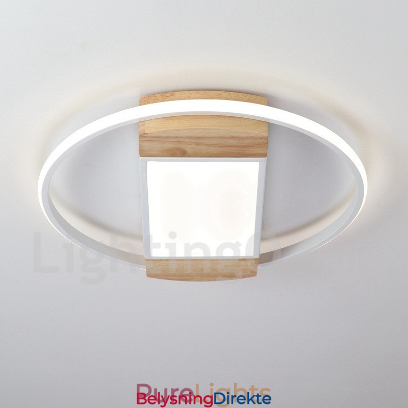 Dimbar Hvit Rund Tretaklampe Ultratynn Taklampe Kan Også Brukes Som Vegglampe