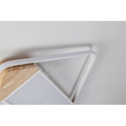 Dimbar Hvit Firkantet Tretaklampe Ultratynn Taklampe Kan Også Brukes Som Vegglampe