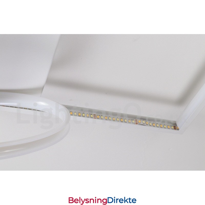 Dimbar Hvit Firkantet Tretaklampe Ultratynn Taklampe Kan Også Brukes Som Vegglampe