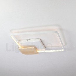 Dimbar Hvit Firkantet Tretaklampe Ultratynn Taklampe Kan Også Brukes Som Vegglampe