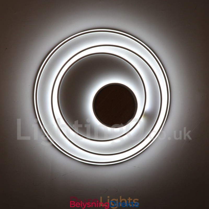 Dimmbar Hvit Ringtaklampe I Tre Ultratynn Taklampe Kan Også Brukes Som Vegglampe