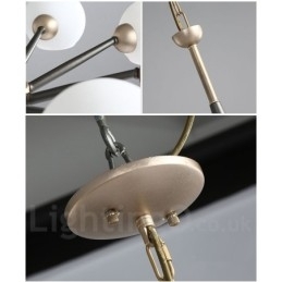 Retro Vintage Magic Bean Rustikk Lysekrone Med Flerfargede Glasskjermer